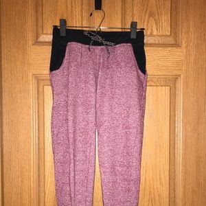 Red joggers
